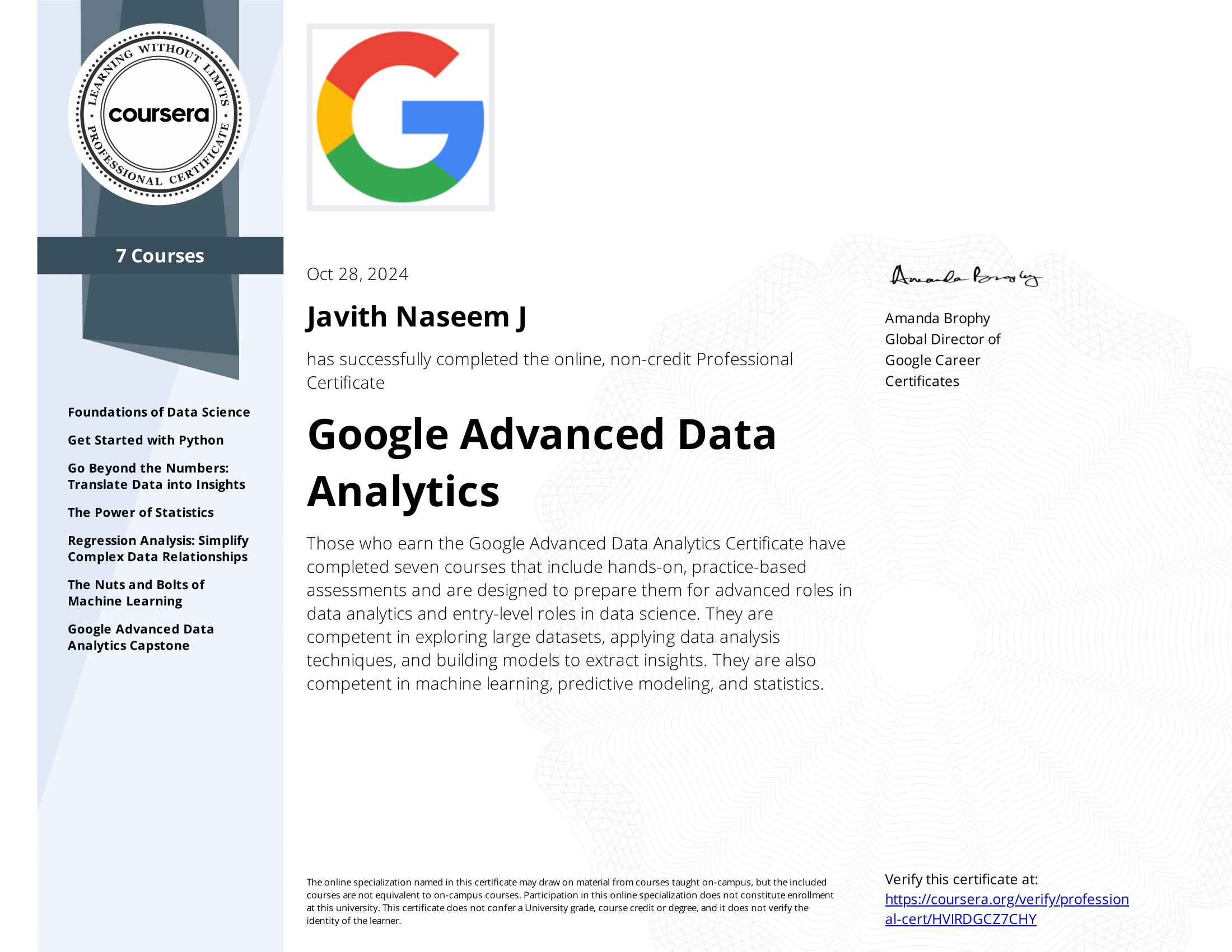 Certificate 2